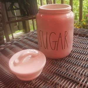 HTF 1st Generation Magenta Rae Dunn M Stamp Sugar